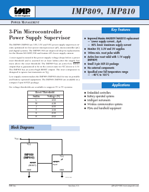 IMP809 Datasheet PDF A1 PROs co., Ltd.