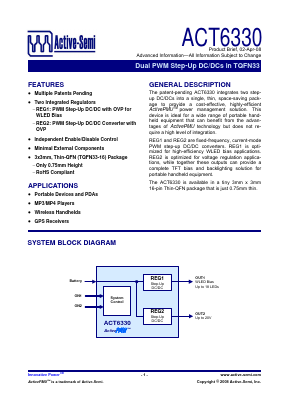ACT6330 Datasheet PDF Active-Semi, Inc