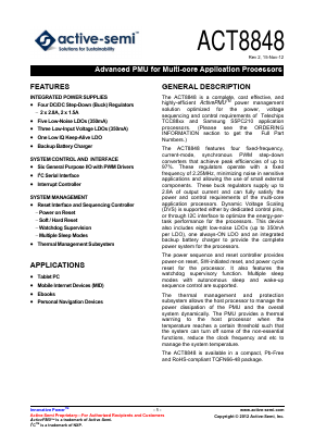 ACT8848QM135-T Datasheet PDF Active-Semi, Inc