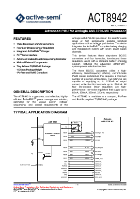 ACT8942QJ233-T Datasheet PDF Active-Semi, Inc