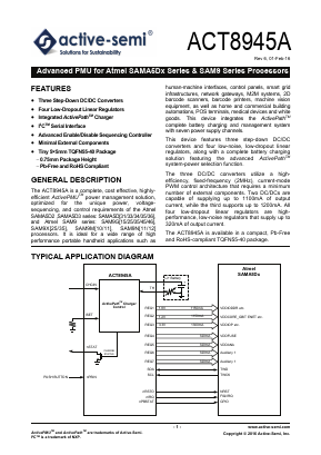 ACT8945A Datasheet PDF Active-Semi, Inc