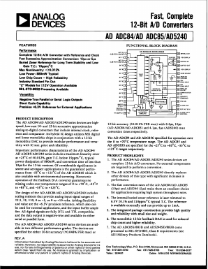 ADADC85S-12/883B Datasheet PDF Analog Devices