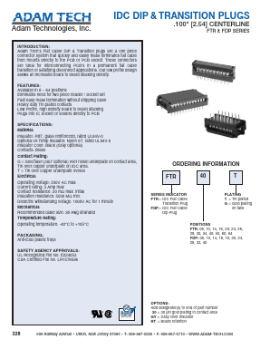 FDP08G Datasheet PDF Adam Technologies, Inc.