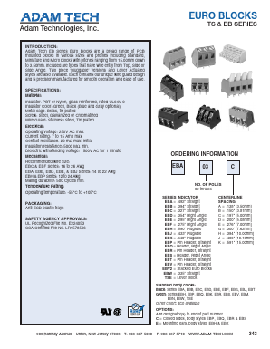 TSE18A Datasheet PDF Adam Technologies, Inc.
