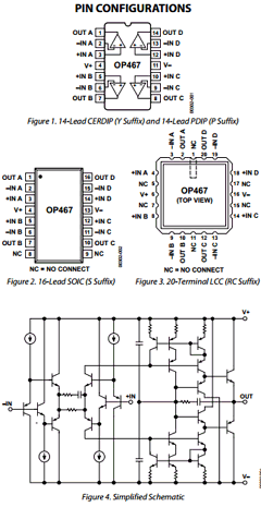 OP467 Datasheet PDF Analog Devices