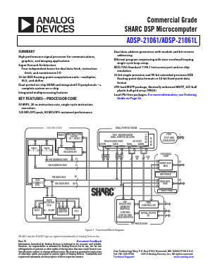 ADSP-21061 Datasheet PDF Analog Devices