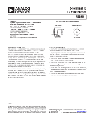 AD589JH Datasheet PDF Analog Devices