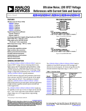 ADR444B Datasheet PDF Analog Devices