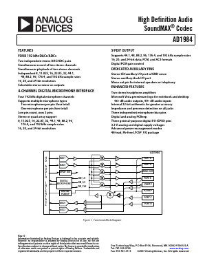 AD1984 Datasheet PDF Analog Devices