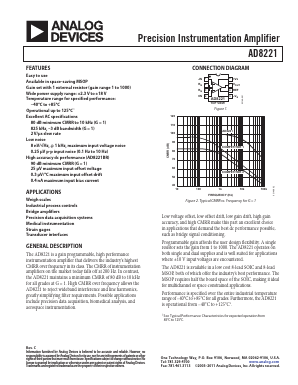 AD8221BR-REEL7 Datasheet PDF Analog Devices