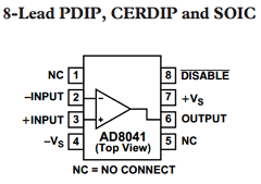 AD8041 Datasheet PDF Analog Devices