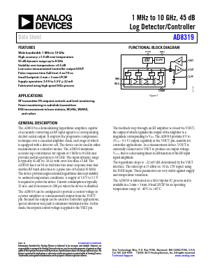 AD8319-EVALZ Datasheet PDF Analog Devices