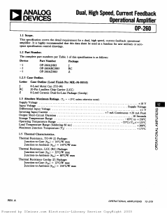 OP260AJ/883 Datasheet PDF Analog Devices