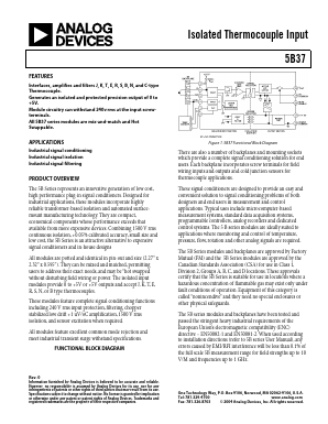 5B37-K Datasheet PDF Analog Devices