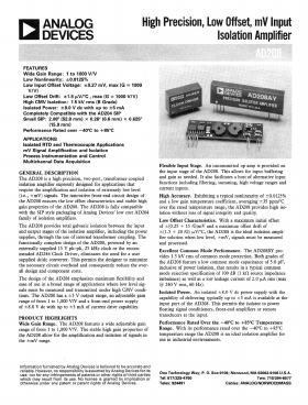 AD208 Datasheet PDF Analog Devices