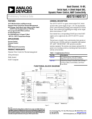 AD5737X Datasheet PDF Analog Devices
