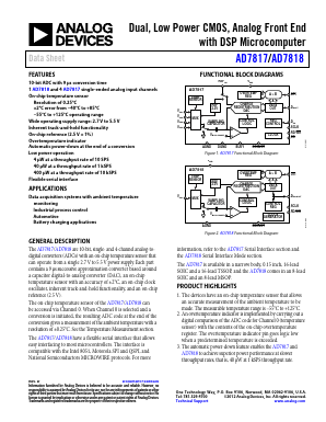 AD7817SR-REEL7 Datasheet PDF Analog Devices