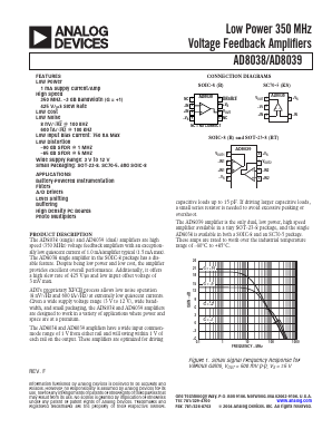 AD8039AR-REEL Datasheet PDF Analog Devices