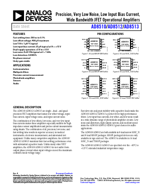 AD8510ARMZ-REEL Datasheet PDF Analog Devices