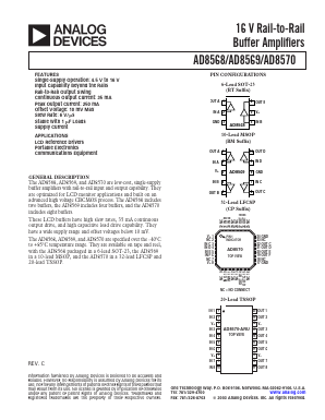 AD8568ART-R2 Datasheet PDF Analog Devices