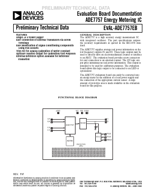 EVAL-ADE7757EB_ Datasheet PDF Analog Devices