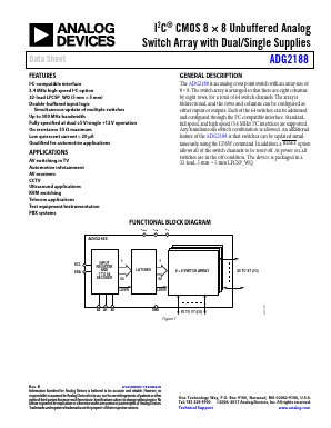ADG2188 Datasheet PDF Analog Devices