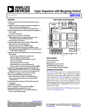ADM1069ASTZ-REEL7 Datasheet PDF Analog Devices
