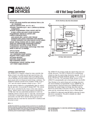 ADM1070 Datasheet PDF Analog Devices