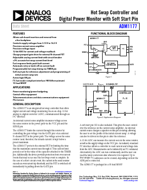 ADM1177-1ARMZ-R7 Datasheet PDF Analog Devices