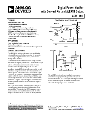 ADM1191-2ARMZ-R71 Datasheet PDF Analog Devices