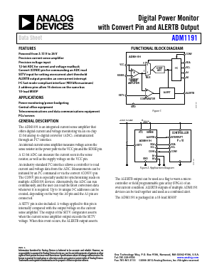 EVAL-ADM1191EBZ Datasheet PDF Analog Devices