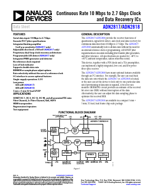 ADN2818 Datasheet PDF Analog Devices