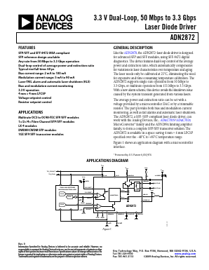 ADN2872 Datasheet PDF Analog Devices