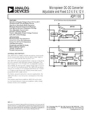 ADP1108AN-33 Datasheet PDF Analog Devices