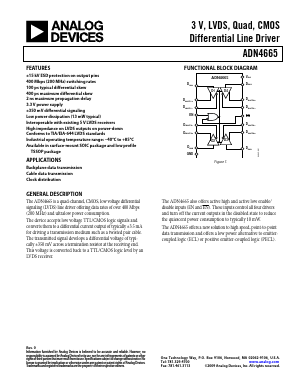 ADN4665ARZ-REEL7 Datasheet PDF Analog Devices