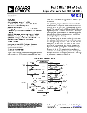 ADP5034-2-EVALZ Datasheet PDF Analog Devices