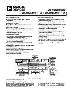 ADSP-2186LBST-115 Datasheet PDF Analog Devices