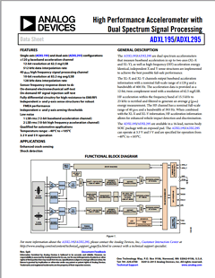 ADXL295 Datasheet PDF Analog Devices