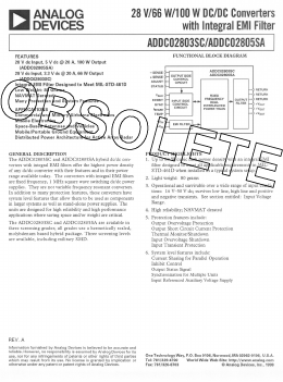 ADDC2803SCTV Datasheet PDF Analog Devices