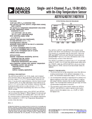 EVAL-AD7816 Datasheet PDF Analog Devices