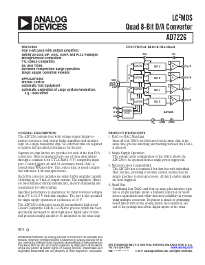 AD7226KR-REEL Datasheet PDF Analog Devices