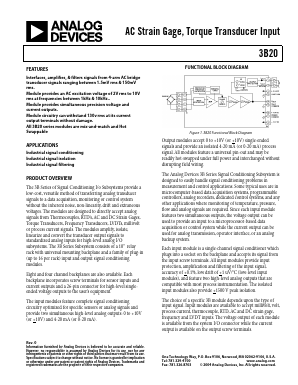 3B20 Datasheet PDF Analog Devices