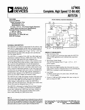 AD7572ASQ03/883B Datasheet PDF Analog Devices