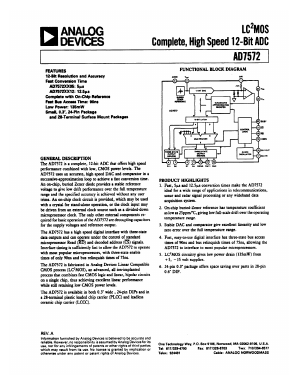 AD7572TQ12 Datasheet PDF Analog Devices