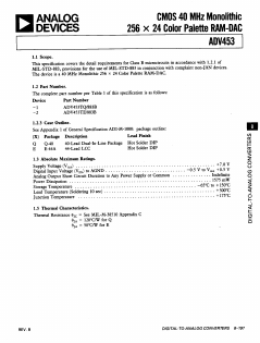 ADV453TE/883B Datasheet PDF Analog Devices