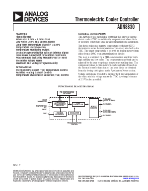 ADN8830ACP-REEL Datasheet PDF Analog Devices