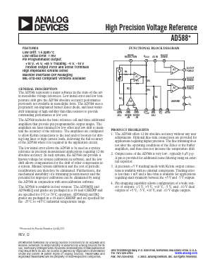 AD588/883B Datasheet PDF Analog Devices
