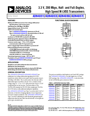 ADN4697EBRZ-RL7 Datasheet PDF Analog Devices