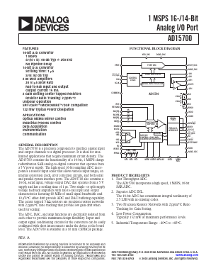 AD15700 Datasheet PDF Analog Devices