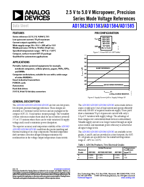 AD1584 Datasheet PDF Analog Devices